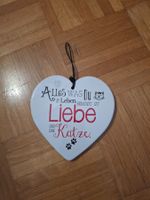 Süsses Katzen Dekoschild für Katzenliebhaber