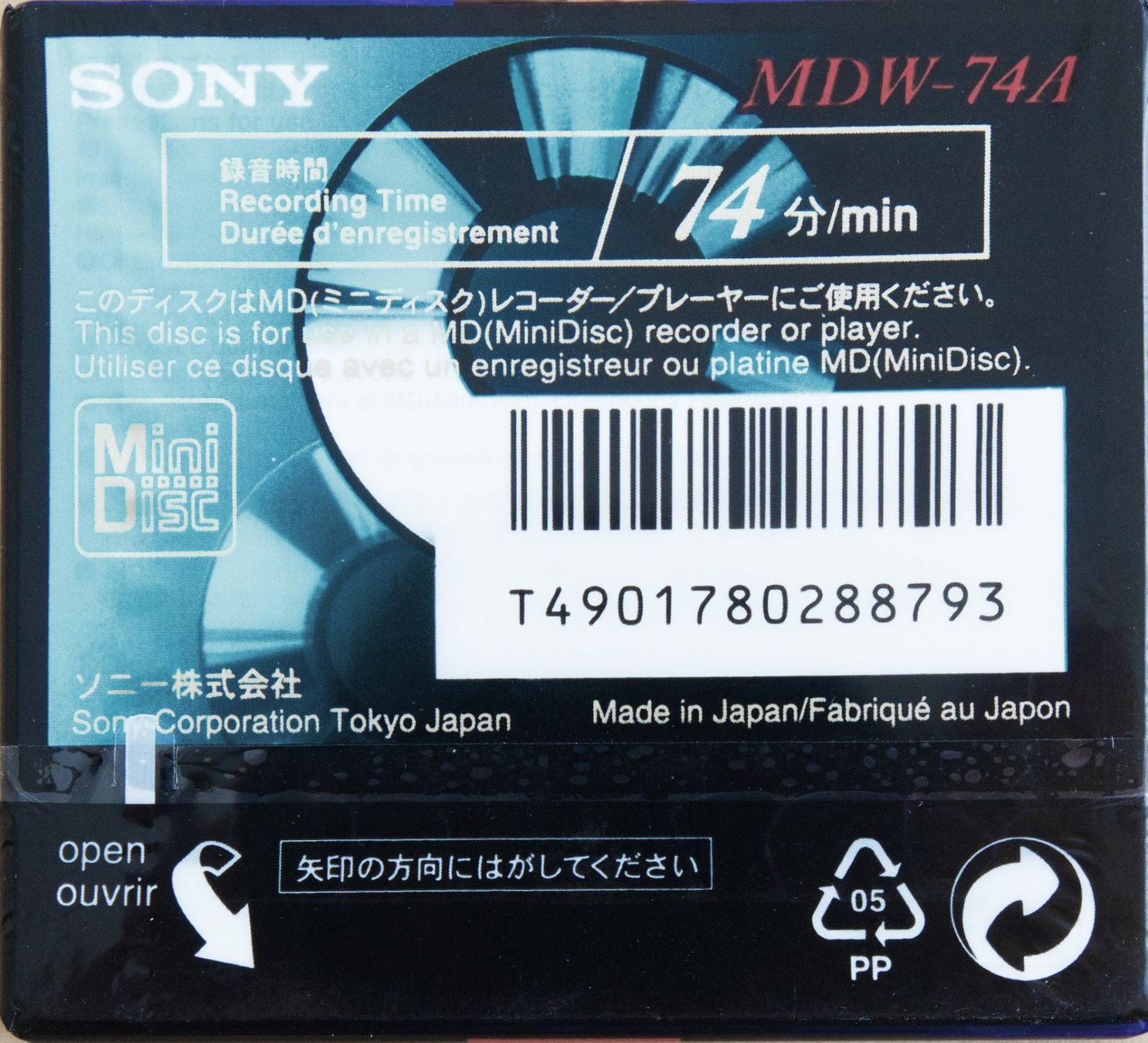 Sony Minidisc: Sony MiniDisc MDW-74 – Nuovo e nell'imballaggio originale da Rüti ZH venduto da Noldisax 1