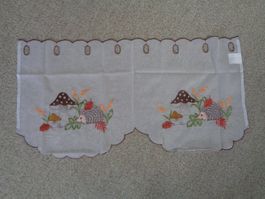 Scheibengardine (Kurzvorhang) Igel (45 x 85 cm)