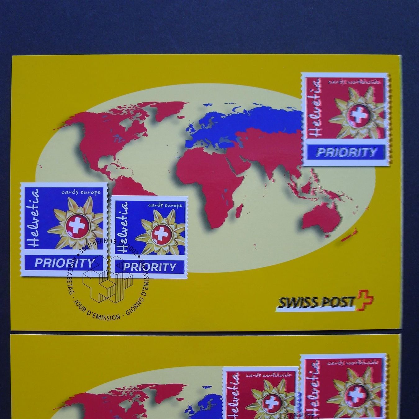 Tutti i francobolli: 2002 Nr. 1069 + 1070 auf Maximumkarten – Usato da Dagmersellen venduto da wyss1982 1