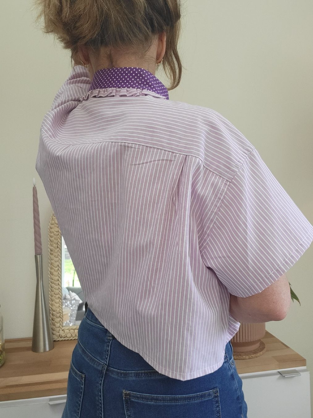 Camicette: Chemise masculine transformée Upcycling – Usato da Martigny-Croix venduto da barbamama1977 2