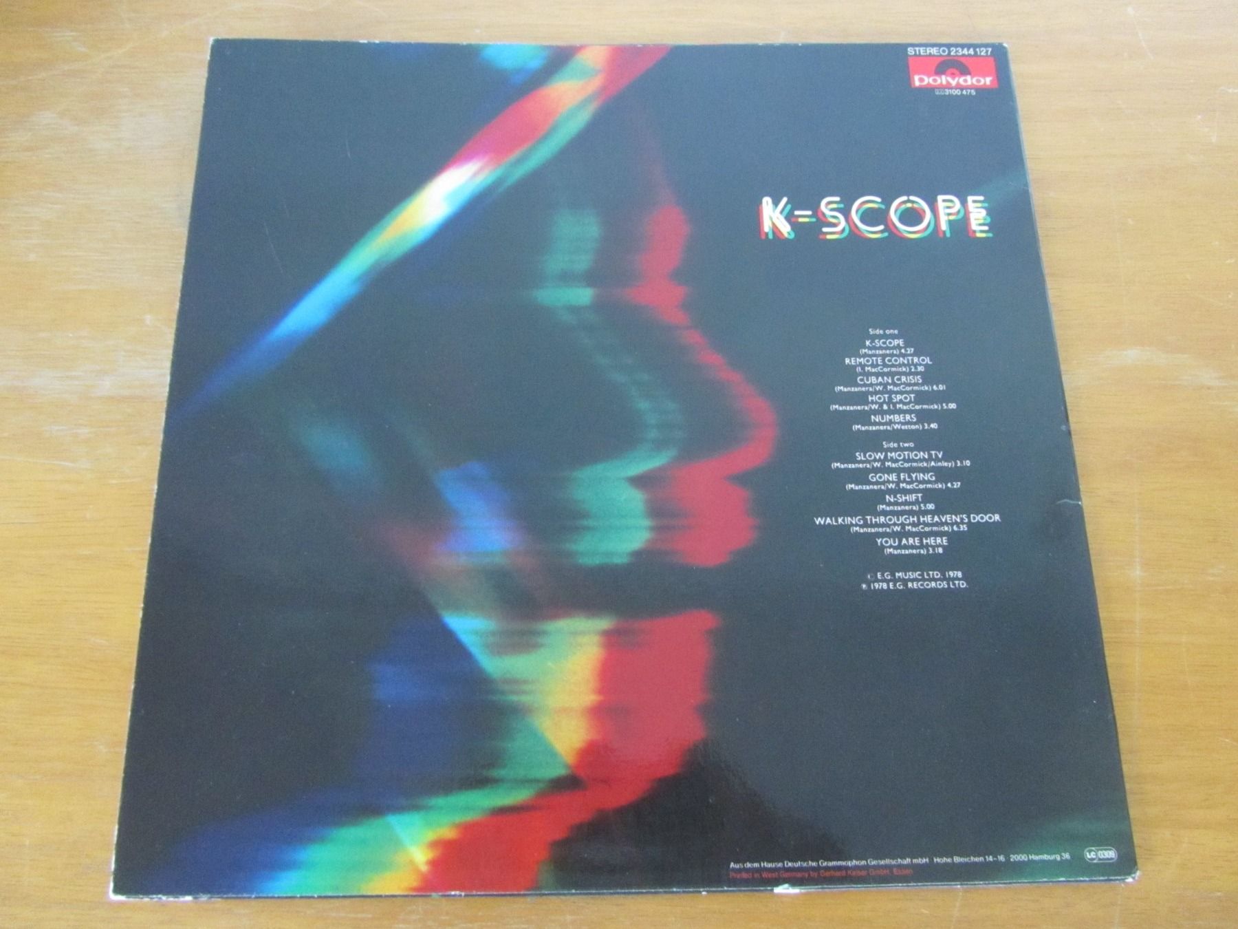 Dischi in vinile: PHIL MANZANERA:  K-Scope – Usato da Seengen venduto da mikelele 1