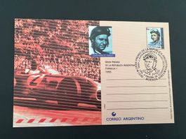 Argentinien Juan Fangio Sonderkarte 1995  gest.  (E1466)