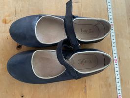 Benjie- Switzerland Mary Jane Halbschuhe Blau/Silber–Gr. 34