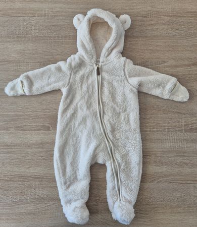 Babyoverall aus Teddyfleece mit Ohren *H&M Gr. 68*