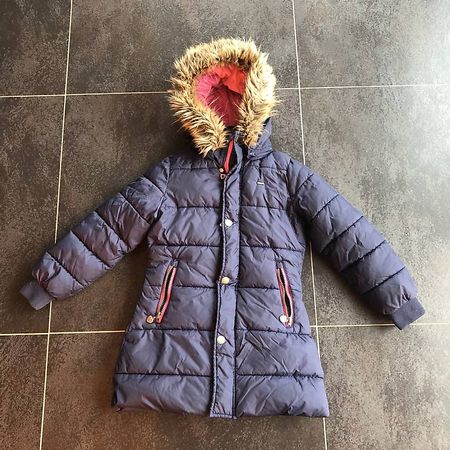 Winterjacke Mädchen Gr. 128; neuer Reissverschluss