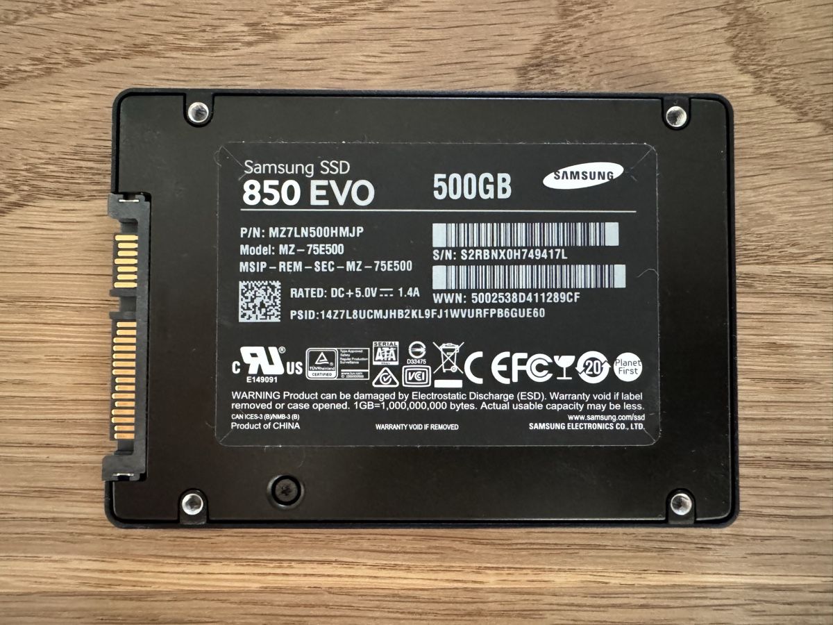 Samsung Dischi rigidi: Samsung SSD 850 EVO 500GB – Usato da Sarnen venduto da pae_zvc7 1