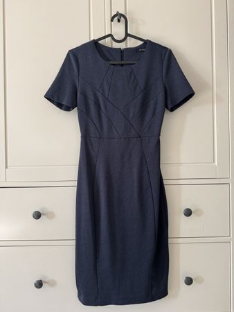 Orsay dark blue business look office dress