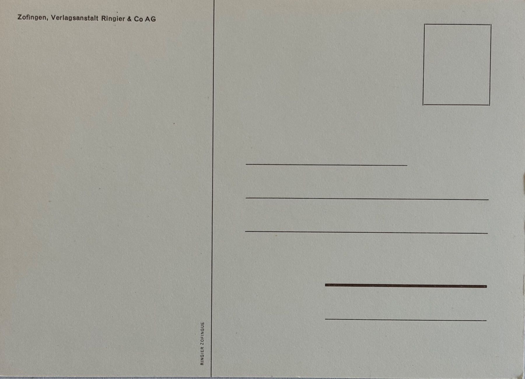 Cartoline postali: Zofingen, Ringier – Usato da Frauenfeld venduto da Merk52 1