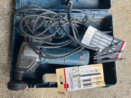 Bosch Stichsaege mit Koffer und Saegeblaettern gebraucht