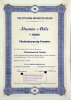 Solothurn-Münster-Bahn, Solothurn - 1948