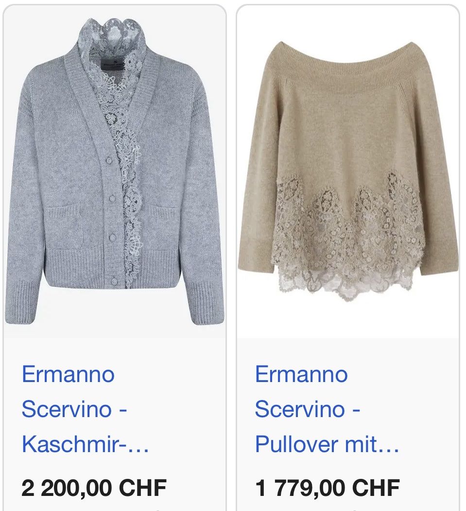 Ermanno Scervino Maglioni & Felpe: ERMANNO SCERVINO PULLOVER GR. S Kaschmir neuwertig – Nuovo (secondo la descrizione) da Unteraegeri venduto da MH203 9