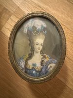 Antike Schmuckdose mit Marie-Antoinette Miniatur (um 1900)