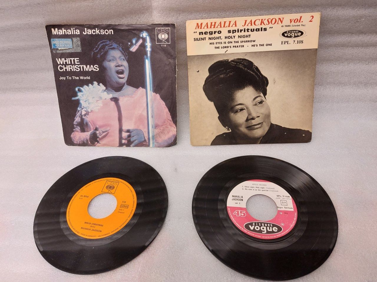 Dischi in vinile: 2x Mahalia Jackson - Vinyl - 1955 + 1973 – Usato da Pambio Noranco venduto da TREBORLOP