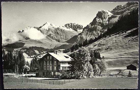 Ansichtskarten: ADELBODEN Pension Restaurant Gilbach – Gebraucht aus Jona von philajona