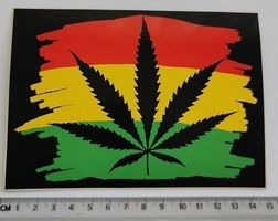 Cannabis  (Aufkleber, PVC)