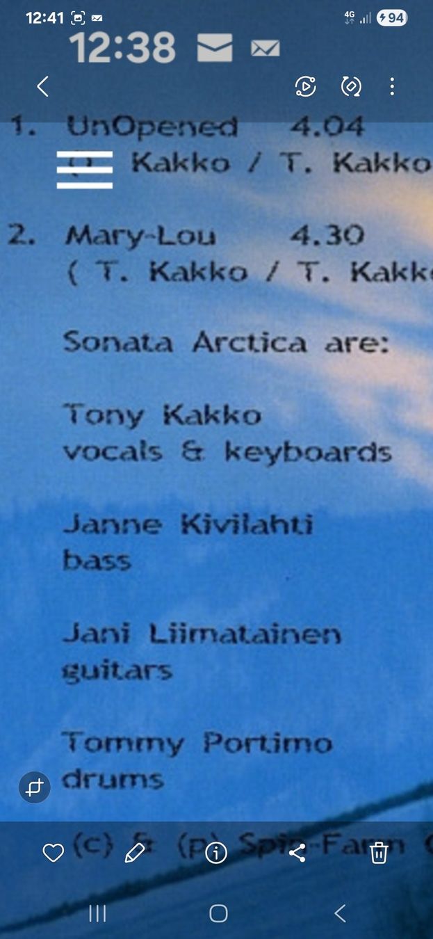 CDs: sonata arctica - unopened – Gebraucht aus St-Cergue von VeganWarrior 1