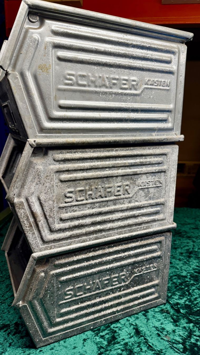 Casse di trasporto: Schäfer Sichtlagerbox, Metall, Vintage – Usato da Rheinfelden venduto da Enzo1953 1