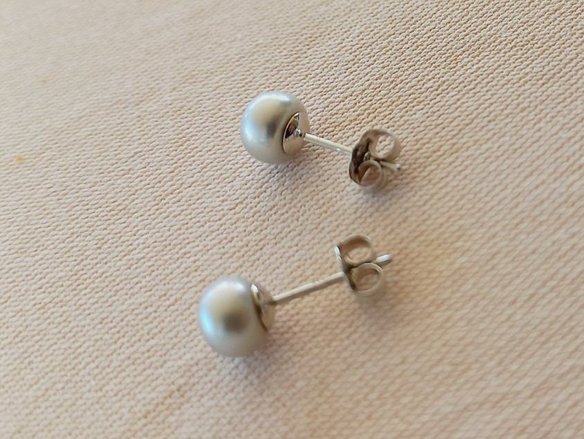 Ohrringe & -stecker: Perlen Ohr Stecker Silber rhodiniert 925 – Neu und originalverpackt aus Winistorf von acreativ2 2