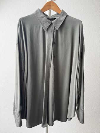 Sommerliche Zara Bluse, Khaki, Grösse XXL, Top Zustand!