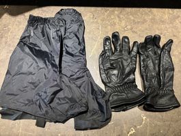 Handschuhe L + Überschuhe M Herren Motorrad