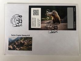Komplette Serie 24 FDC Crypto Stamp 4.0 illustriert!!!