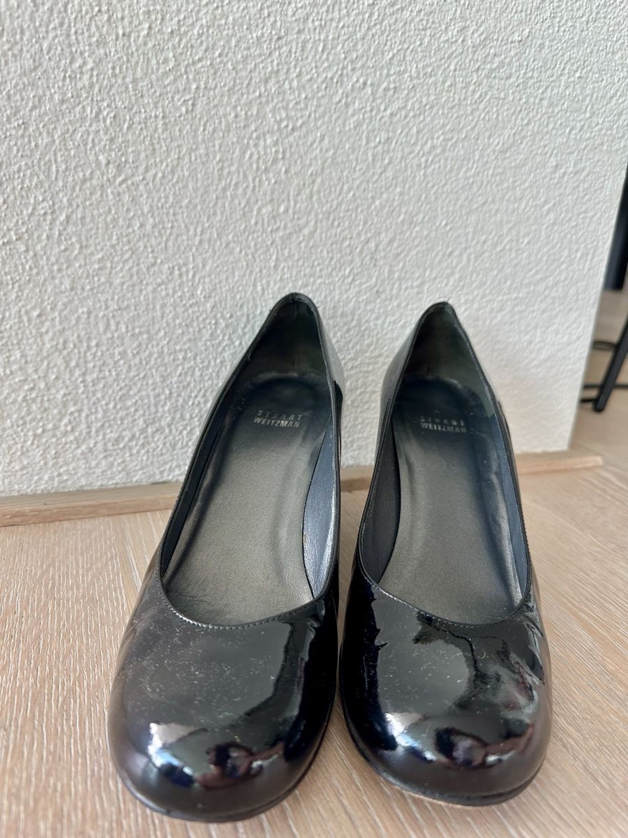 Stuart Weitzman Scarpe da donna: Stuart Weitzman black Patent Leather Flats – Usato da Horgen venduto da cfedier2212 4