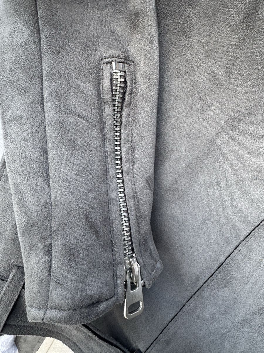 Zara Giacche: Veste Zara Basic gris aspect daim taille S – Usato da Vandoeuvres venduto da Zoccoli11 1