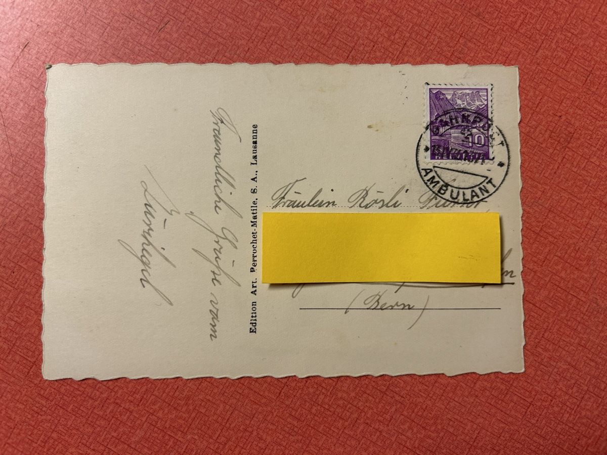 Cartes postales: Alte Ansichtskarte Lutry Grammont Cornettes de Bise – D'occasion à Lanzenhäusern par vic63 2