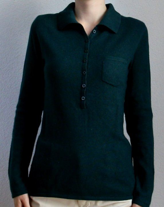 Maglioni & Felpe: Dunkelgrüner Seide-Cashmere Pullover – Usato da Luzern venduto da Simona15 3