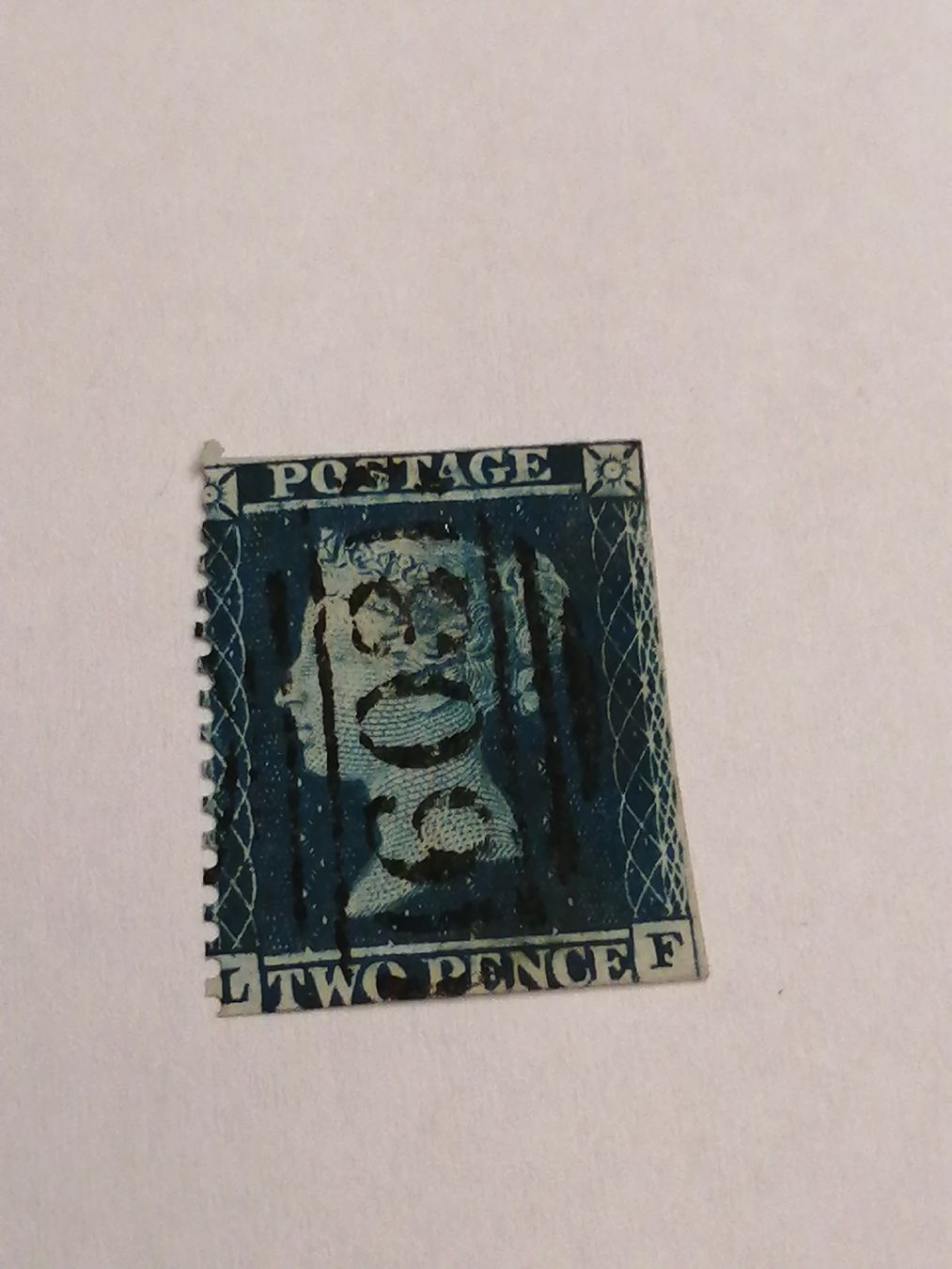 Alle Briefmarken: Two Pence Blue 1855  – Gebraucht aus Happerswil von tschergi