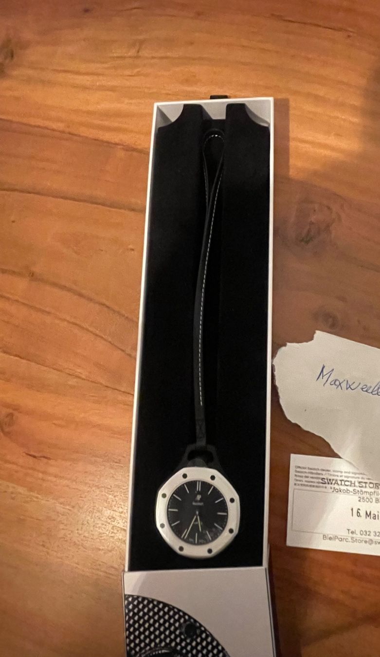 Audemars Piguet Orologi: Swatch X AP Audemars Piguet OCHO NEGRO – Nuovo e nell'imballaggio originale da Biel/Bienne venduto da maxweel 1