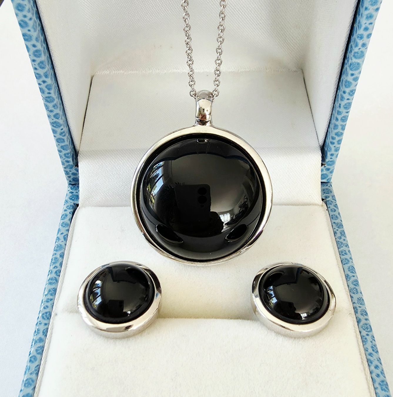 Ciondoli: Silber 925 Anhänger mit Cabochon Onyx - Neu – Nuovo e nell'imballaggio originale da Uetikon am See venduto da Coralreef 6