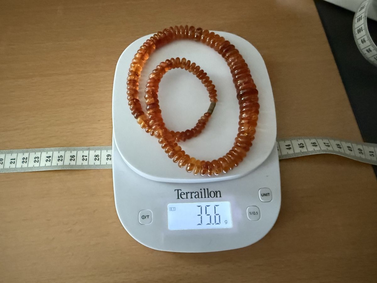 Catenine: Vintage Halskette aus Bernstein – Usato da Lamone venduto da LaCantinaMagica 8