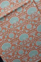 Marke Tilda - BW-Stoff orange-hellgrün - L 95 x B 95 cm