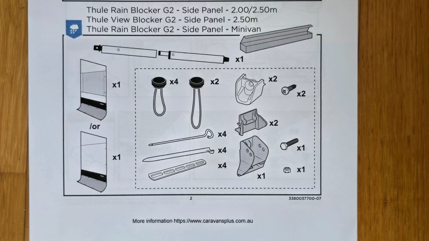 Thule Marquises: Thule View Blocker G2 Side "seitlicher Regen + Sonneschutz" – Neuf (Voir description) à Rafz par Domimir 9