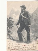 Motivkarte Bergführer 1902
