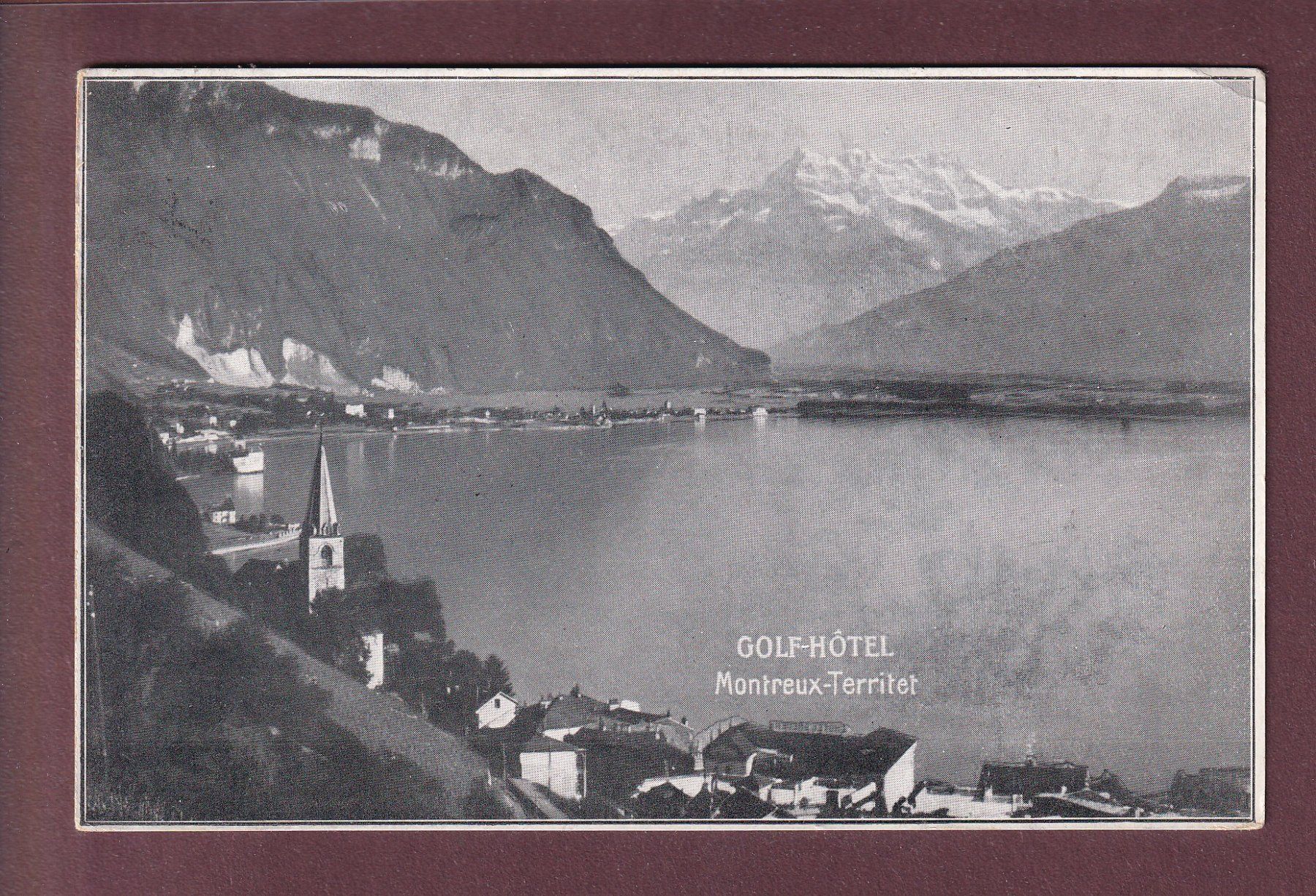 Cartoline postali: MONTREUX - Golf Hôtel - 1926 – Usato da Pully venduto da nicecards