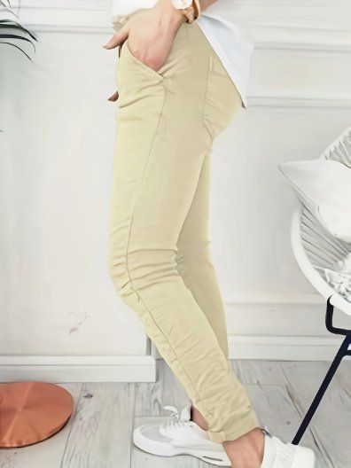 Pantaloni: NEUE moderne hellbeige Hose Gr. S - 226363 – Nuovo (secondo la descrizione) da Küssnacht am Rigi venduto da Good4Deckeli 2