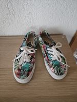 Vans Sneaker kariert mit Blumenmuster  Gr. 37
