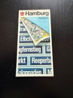 Hamburg Stadtplan von 1983 - Vintage Strassenkarte!