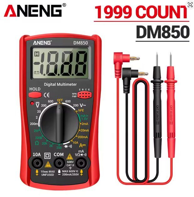 Misurare: ANENG DM850 Digitales Multimeter AC/DC Voltmeter rot – Nuovo e nell'imballaggio originale da Illnau venduto da diy-shop