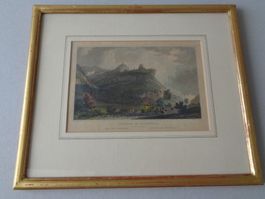 Kolorierter Stich Tornbleson - Pfäffers