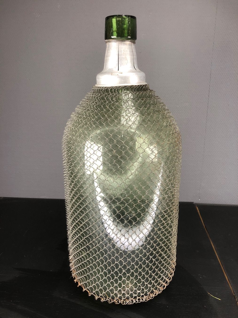 Accessori: Grosse Weinflasche, Weinballon, Mostflasche mit Gitternetz – Usato da Laufenburg venduto da industrial-silence 6