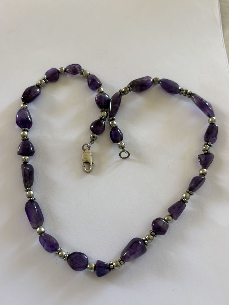 Catenine: Kette Amethyst Silber 925 – Usato da Langnau am Albis venduto da flusspflege