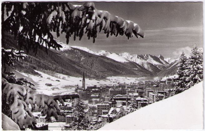 Cartoline postali: Davos gegen Tinzenhorn – Usato da Binningen venduto da Mountainrider