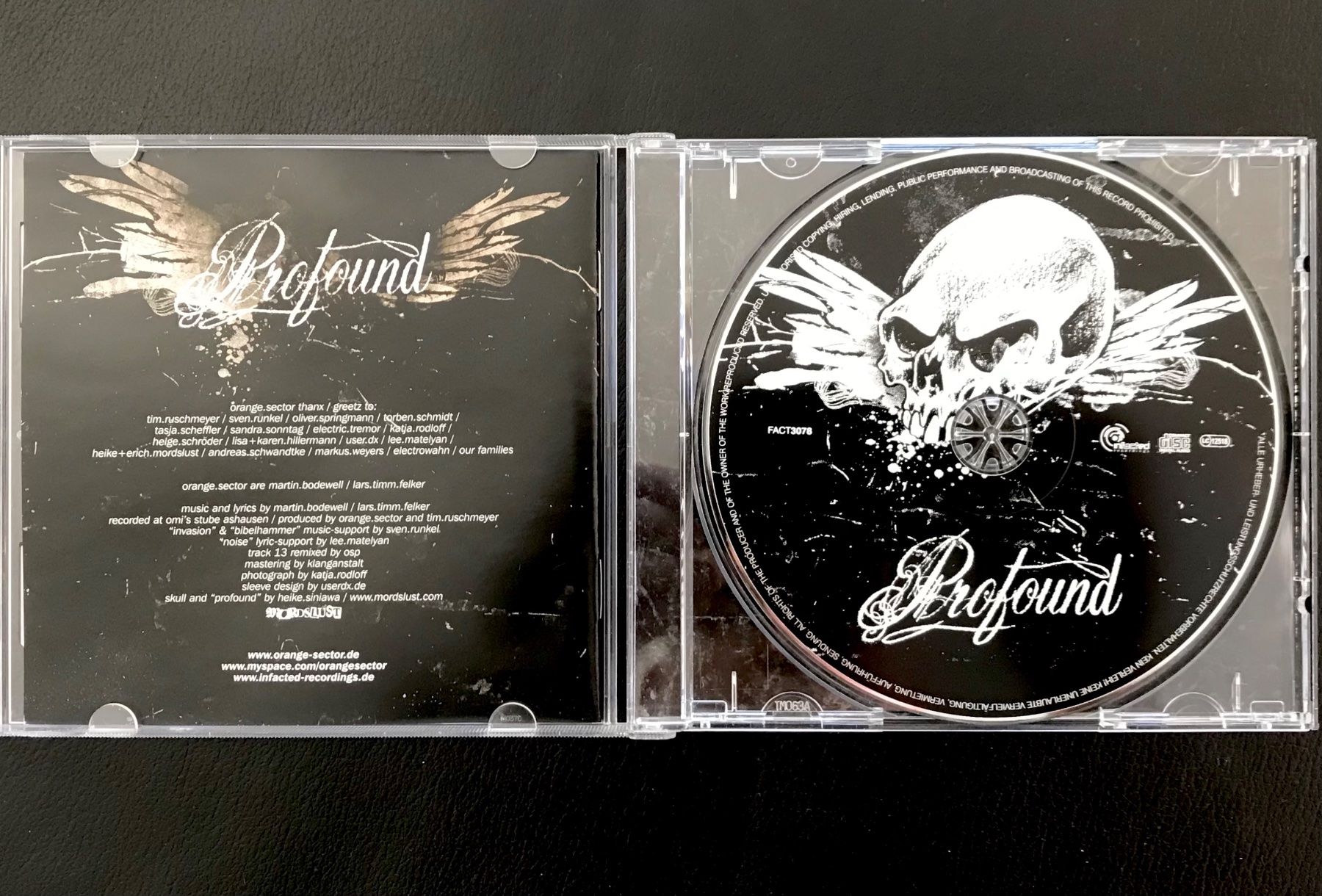 CD: CD Orange.Sector - Profound – Usato da Zürich venduto da tomakomai 2