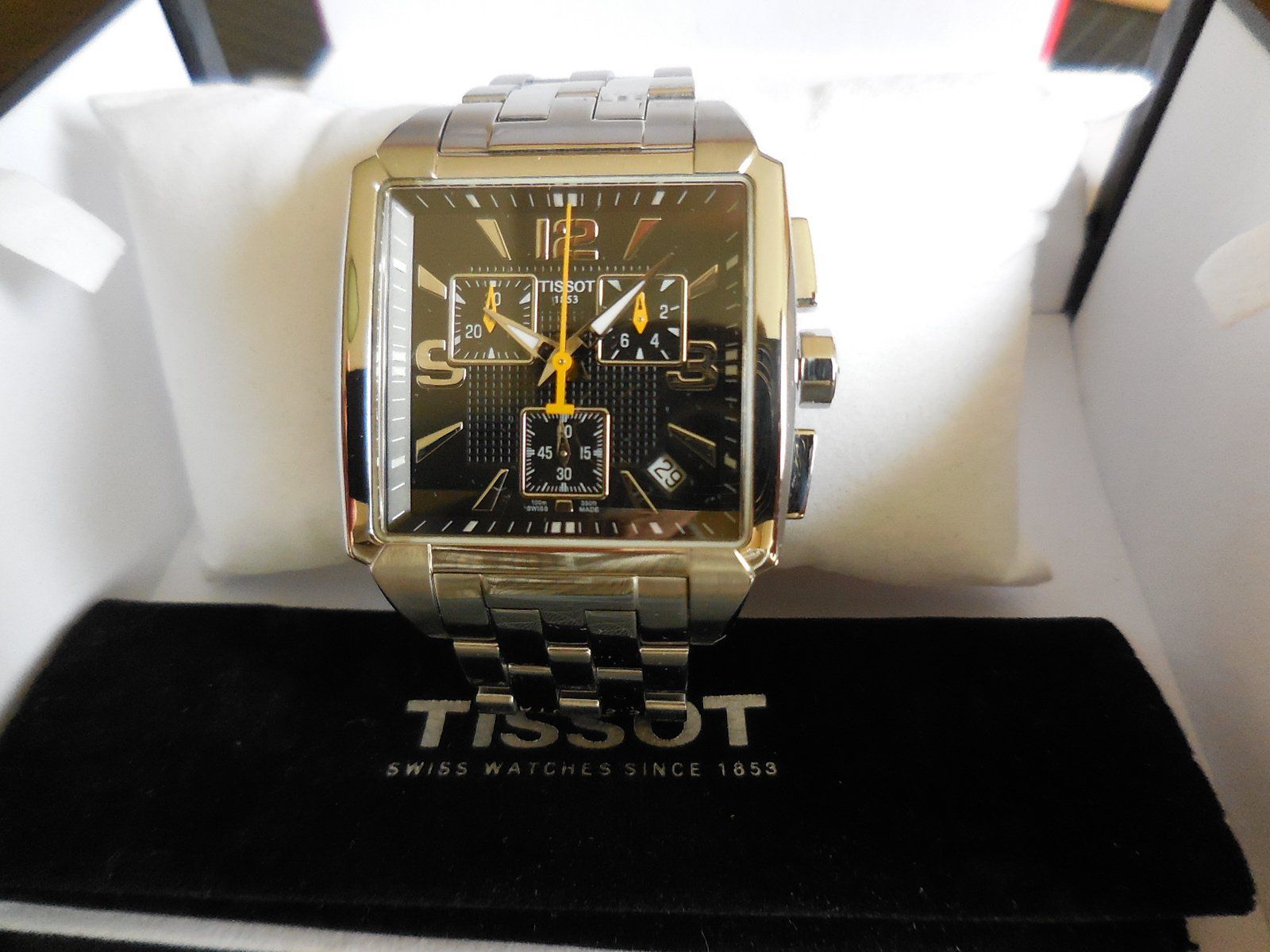 Tissot Orologi: TISSOT QUADRATO quarz chrono schwarz – Nuovo (secondo la descrizione) da Waldstatt venduto da 37bernhard79 1