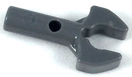 Lego 10x Stange mit Clip (48729) dunkelgrau