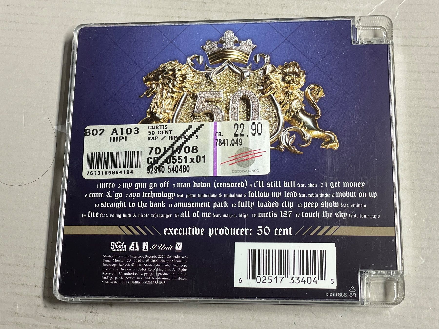 CDs: 50 Cent - Curtis – Gebraucht aus Muri b. Bern von AdidasCollector 3